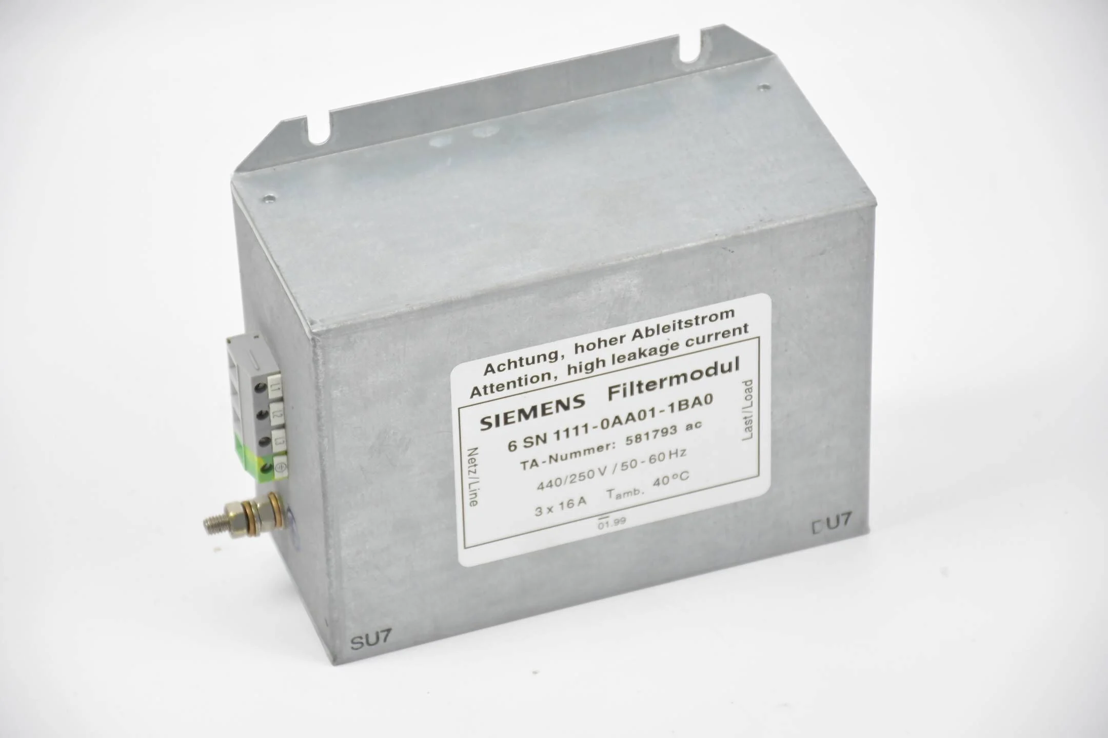 Siemens Simodrive 611 Filtermodul 6SN1111-0AA01-1BA0( 6SN1 111-0AA01-1BA0 )