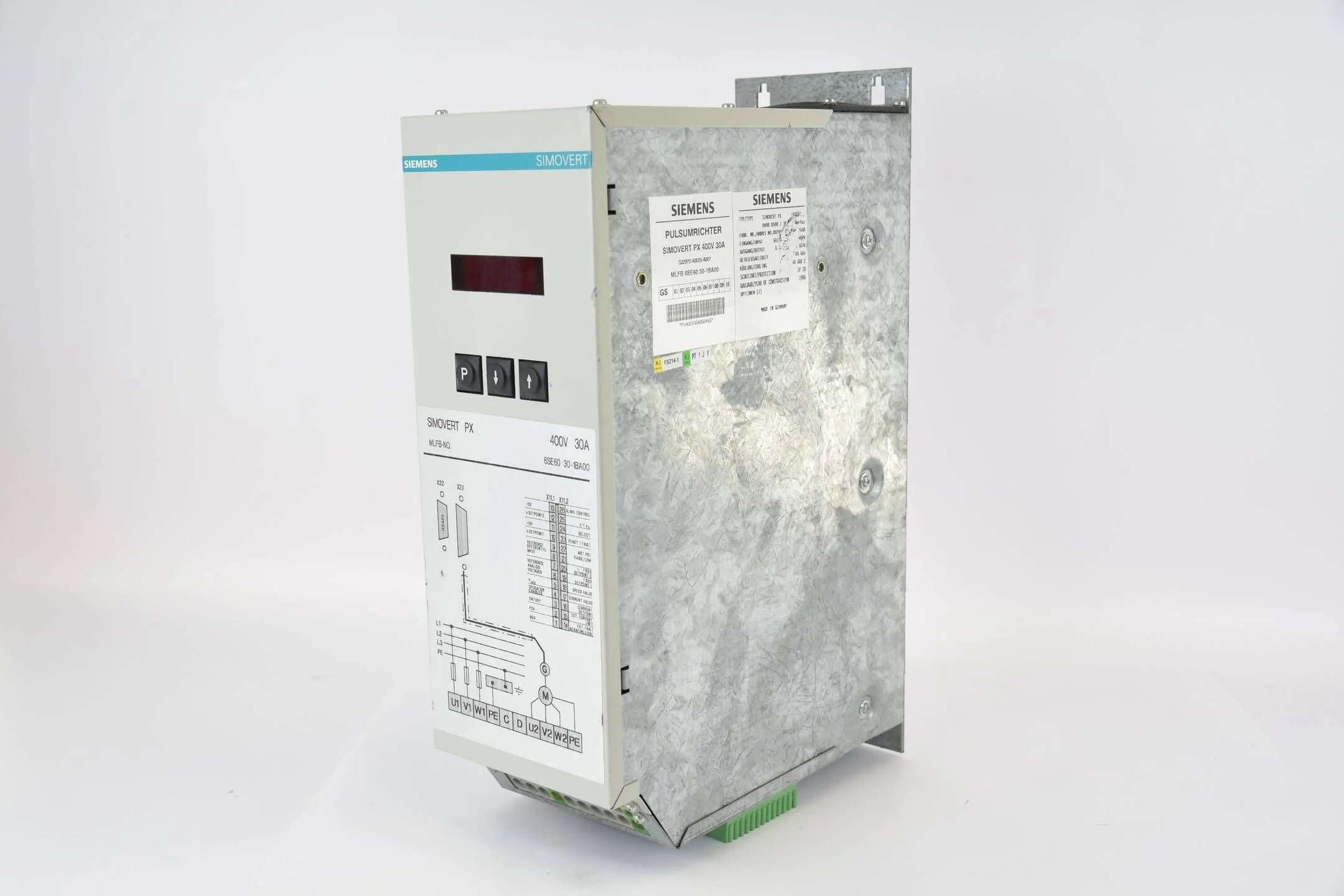 Siemens simovert PX Transistorpulsumrichter 6SE6030-1BA00 ( 6SE6 0 30-1BA00 )