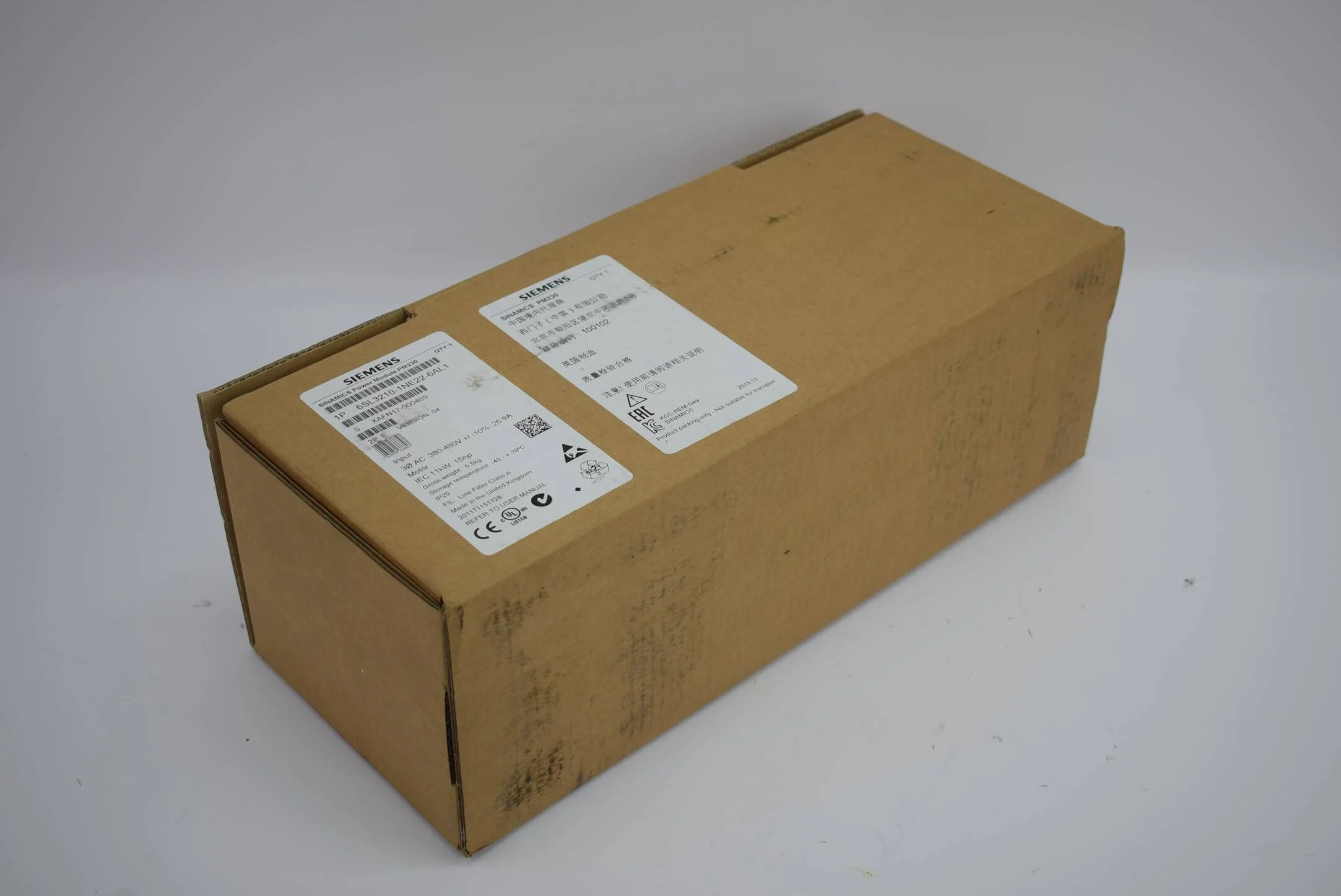 Siemens sinamics G120 Power Module PM230 6SL3 210-1NE22-6AL1 ( 6SL3210-1NE22-6AL1 ) E4