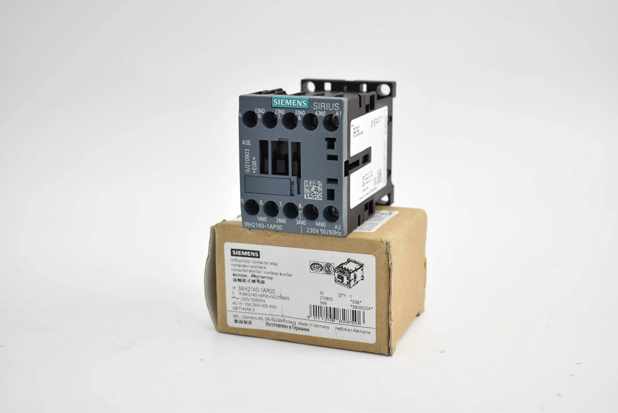 Siemens sirius Hilfsschütz 4S AC230V 50/60Hz 3RH2 140-1AP00 ( 3RH2140-1AP00 )