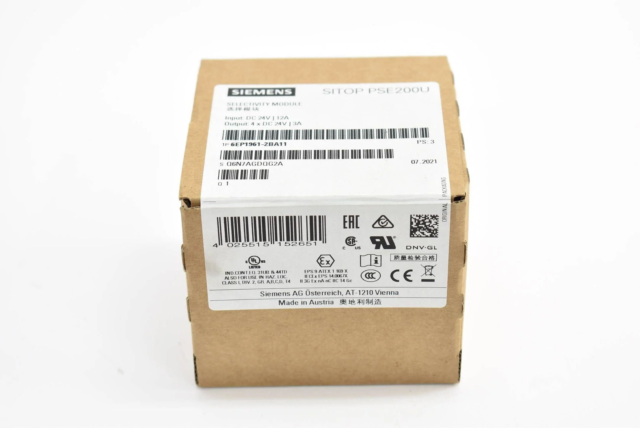 Siemens SITOP PSE200U Selectivity Module 6EP1961-2BA11 ( 6EP1 961-2BA11 ) PS3