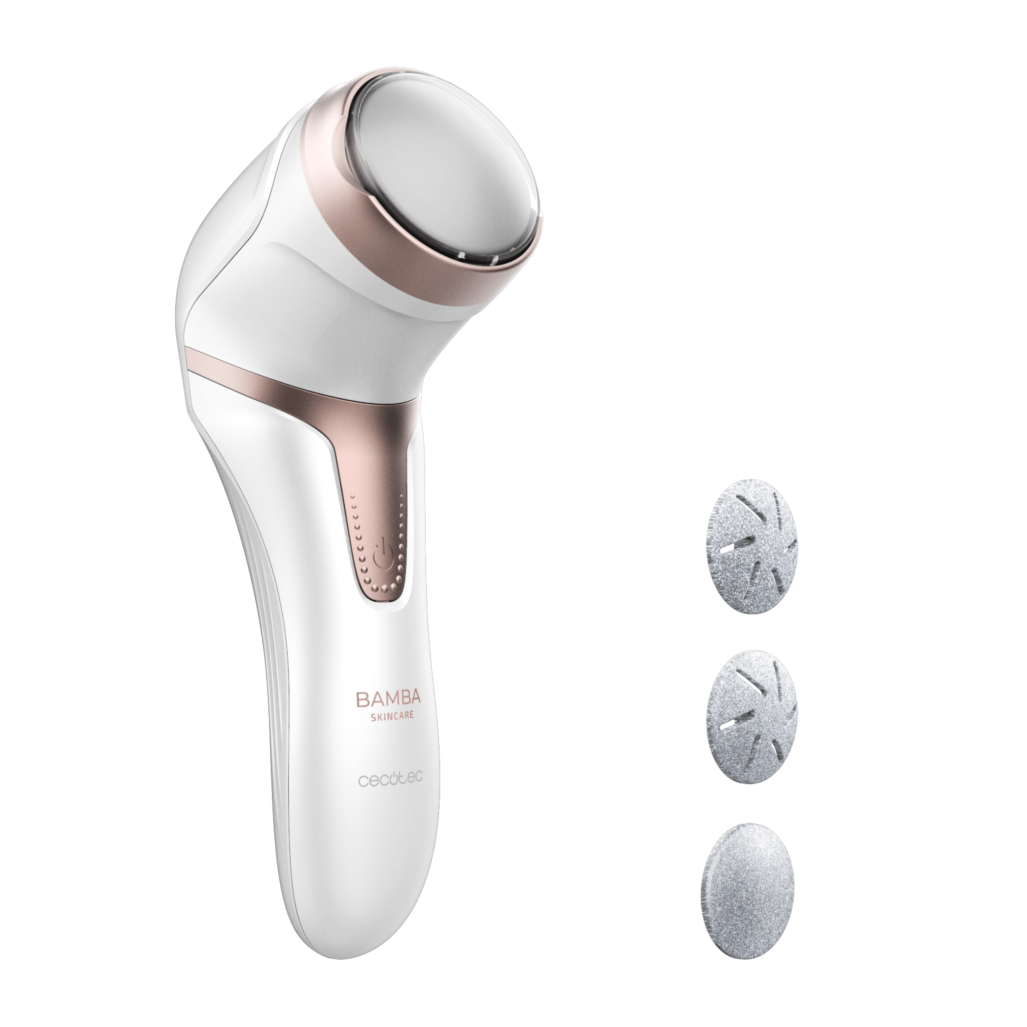 SkinCare Elektrische Fußfeile mit wiederaufladbarem Akku, Scheiben verschiedener Härtegrade, mit Saugfunktion.