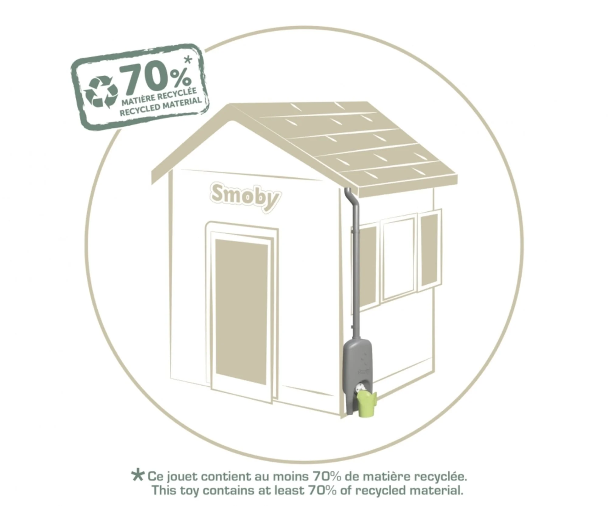 Smoby Life Spielhaus Zubehör Regenfass