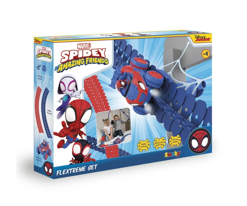 Smoby Marvel Disney Junior Spidey FleXtreme Rennbahn-Set