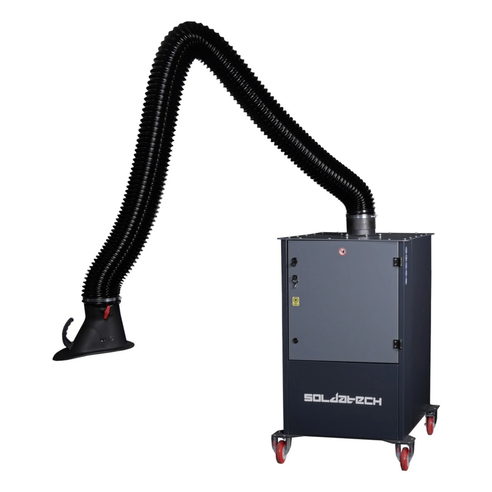 SOLDATECH Mobile Absauganlage Absaugleistung 1000 m³/h - Mobile Schweißrauchabsaugung 0,75 kW 230v 1 Absaugarm - LDA01