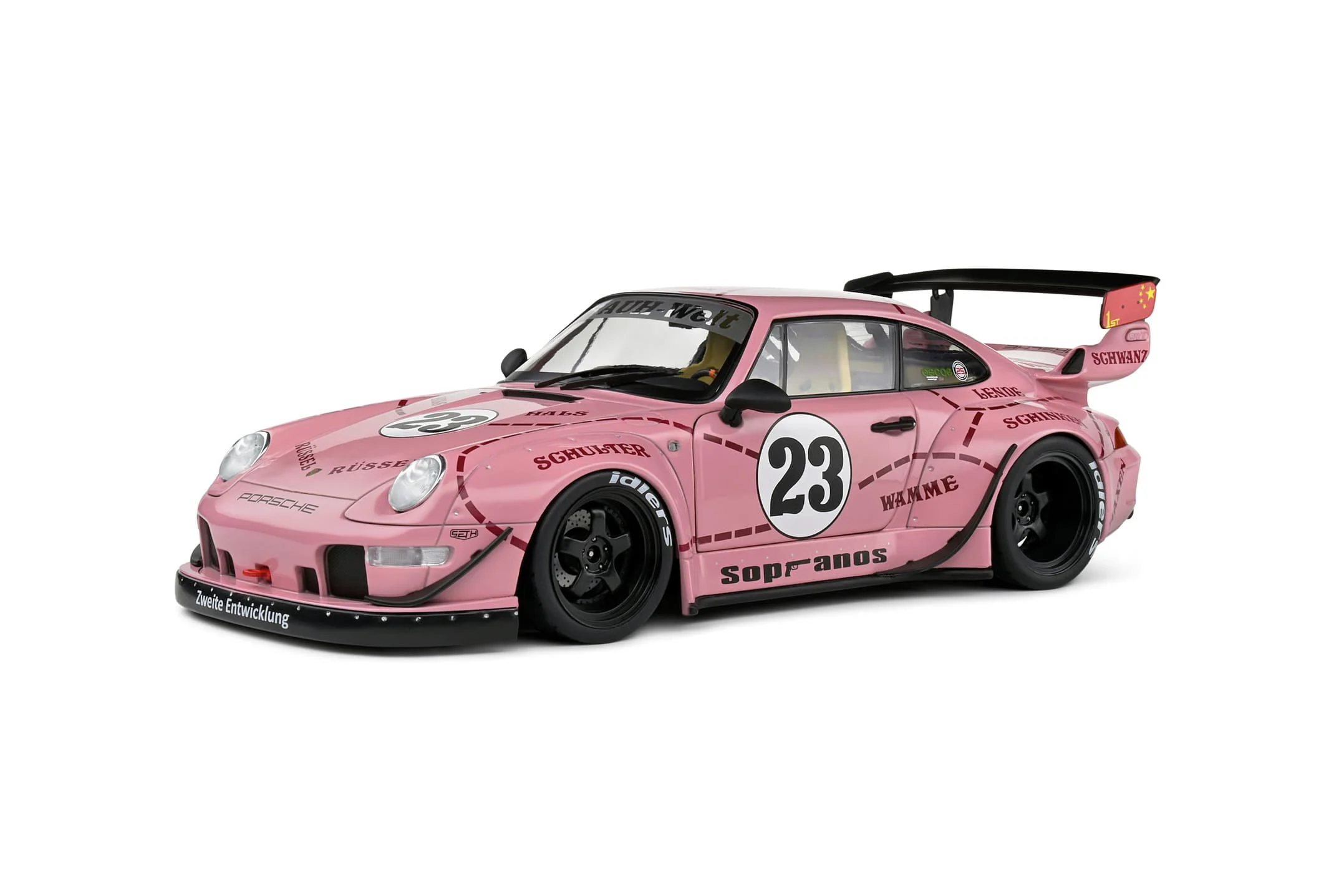 Solido 1:18 Porsche RWB Bodykit Pink Pig 2020 Modellauto - Die-cast, detailreich