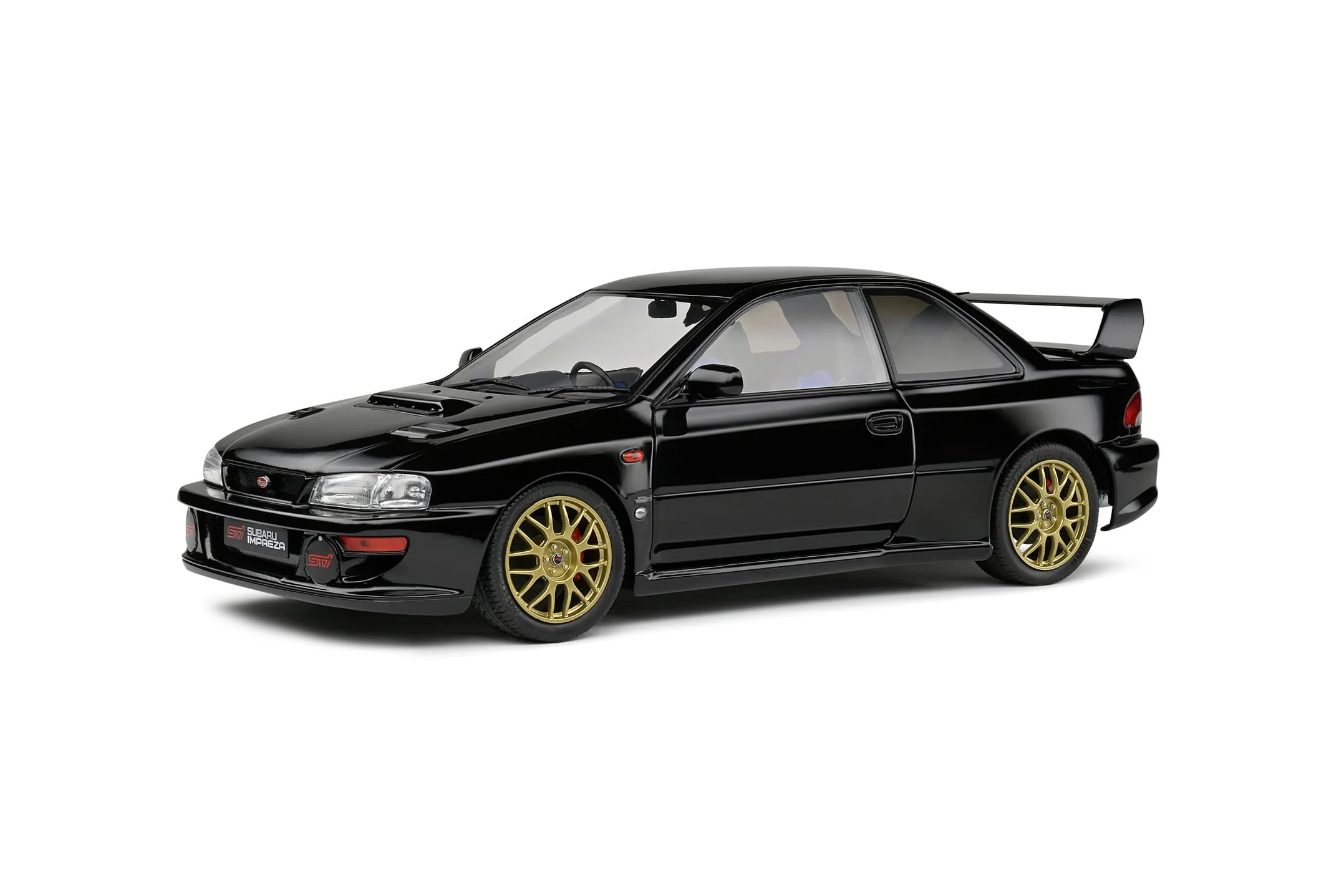 Solido 1:18 Subaru Impreza 22B 1998 Modellauto schwarz - Die-cast, detailreich