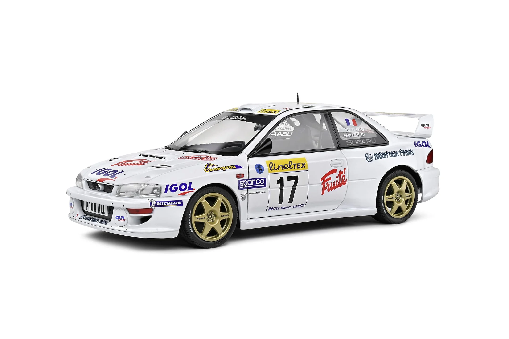 Solido 1:18 Subaru Impreza 22B 1999 #17 blau