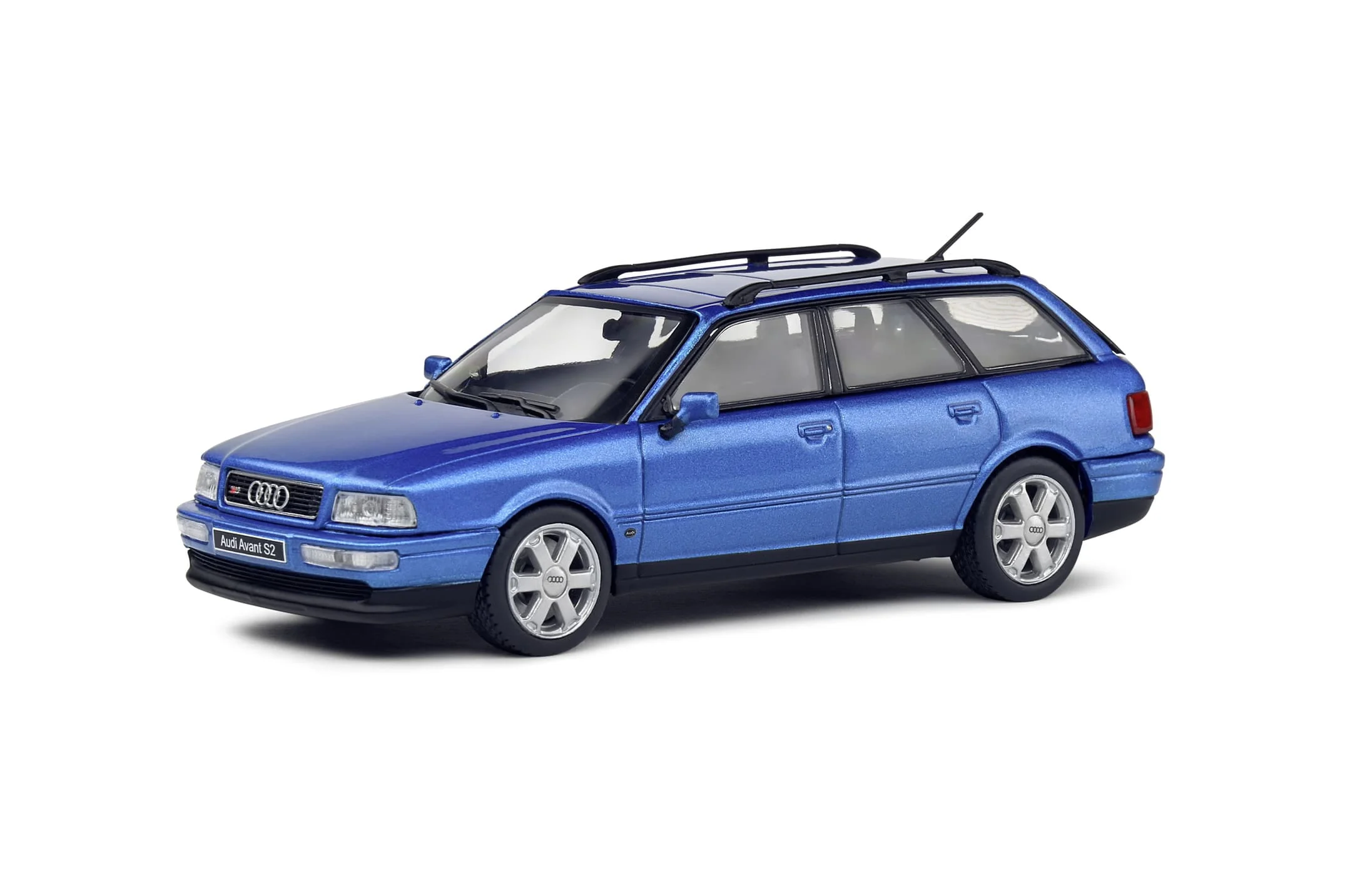 Solido 1:43 Audi Avant S2 Kingfisher Blue Modellauto - 1994, Detailgetreue Nachbildung