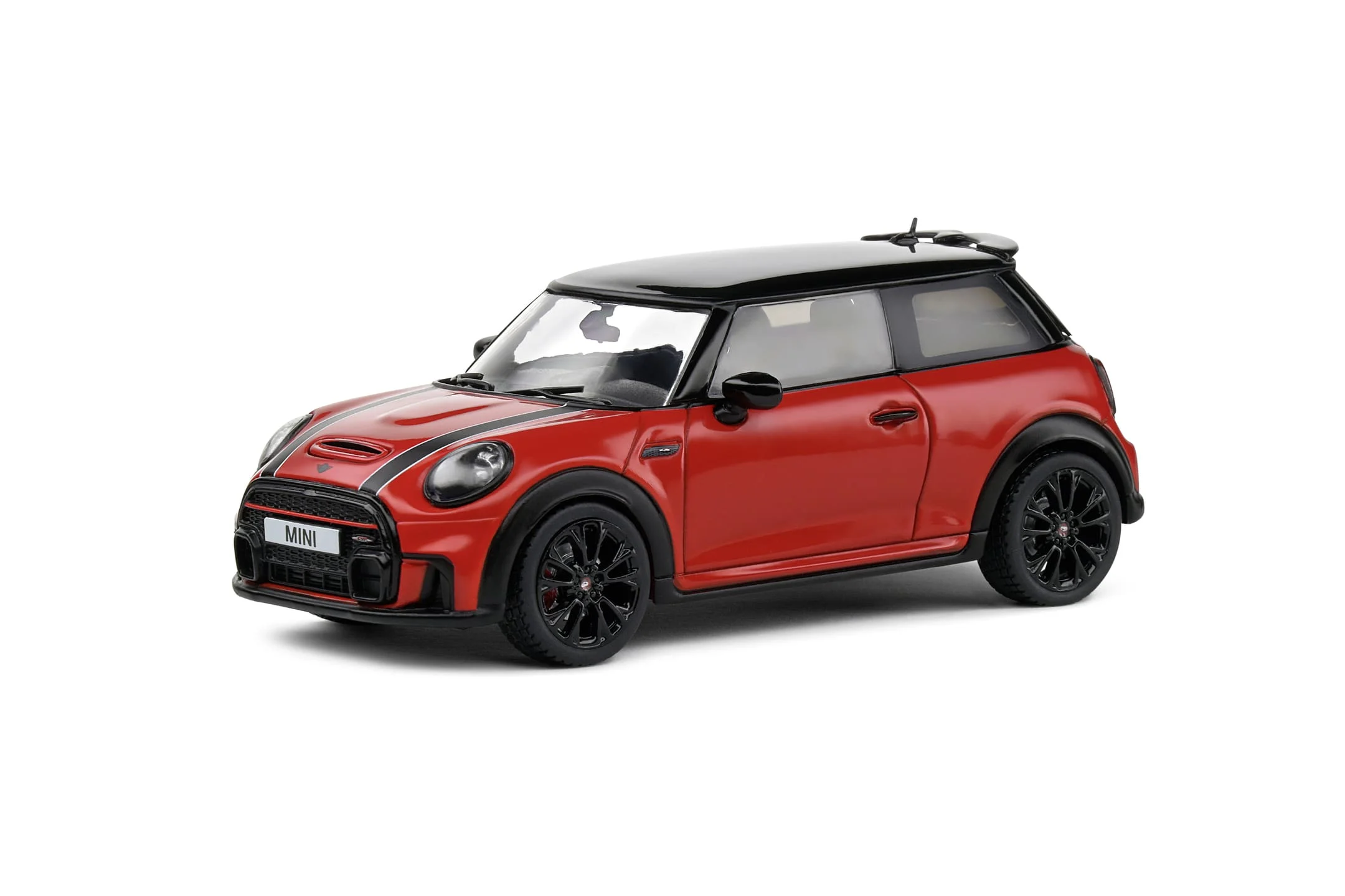 Solido 1:43 Mini Cooper John Works 2023 Modellauto rot - Die-cast, detailreich