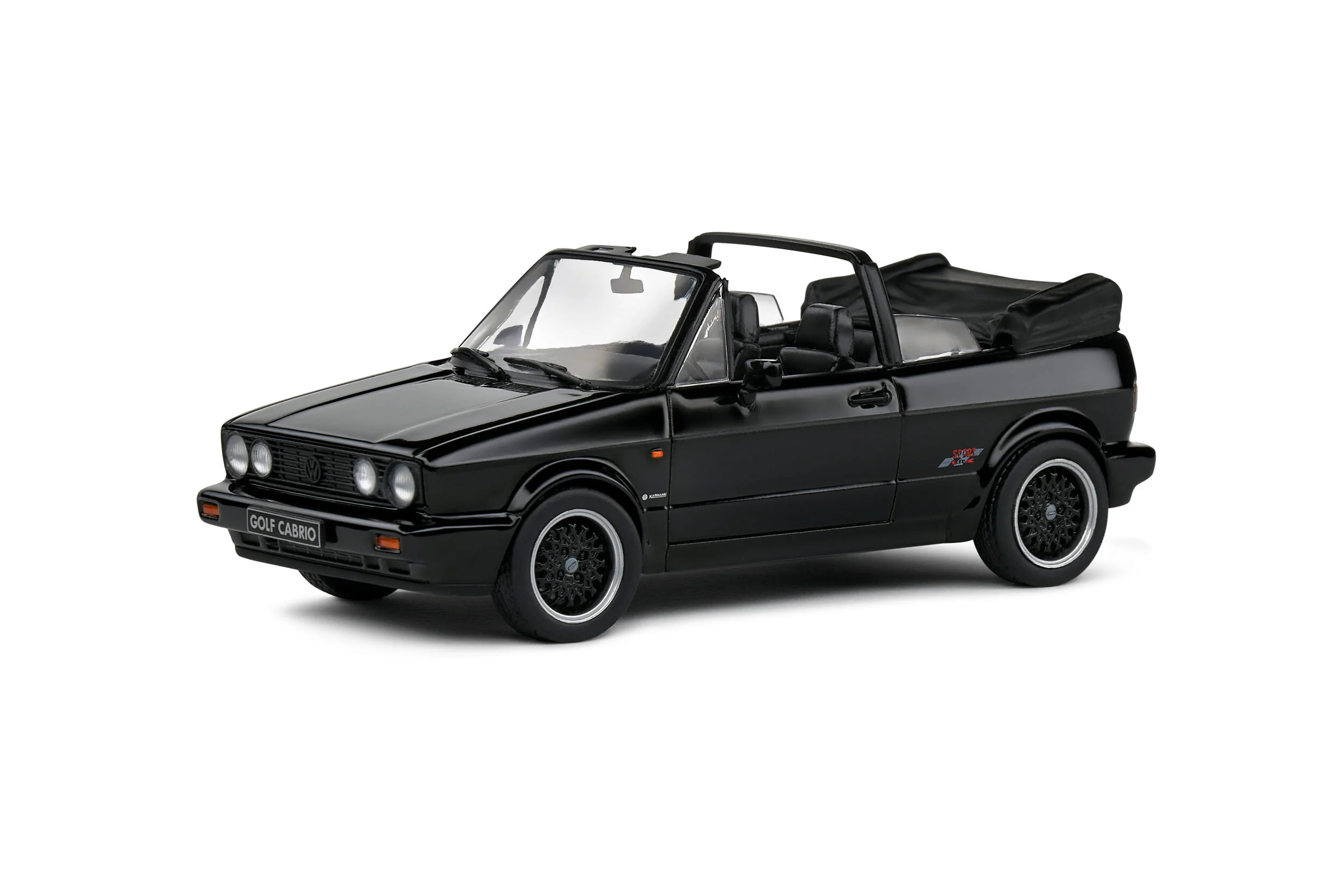 Solido 1:43 Volkswagen Golf MKI 1992 Cabriolet schwarz Modellauto - Detailgetreu