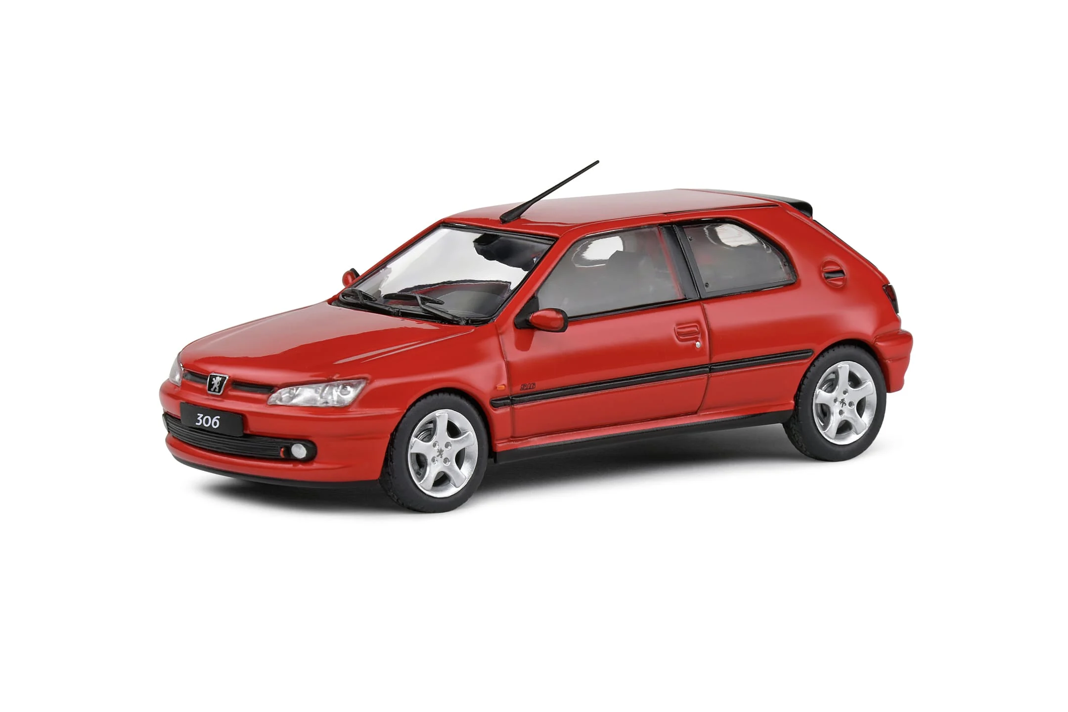 Solido Peugeot 306 GTI S16 2002 Rot 1:43 Modellauto - Detailgetreue Nachbildung