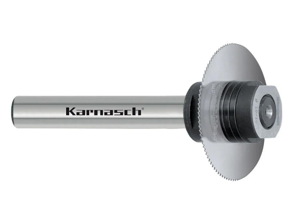 Spanndorn für Sägeblatt 13 mm (Schaft 16 mm) mit Stirnmutter, Karnasch