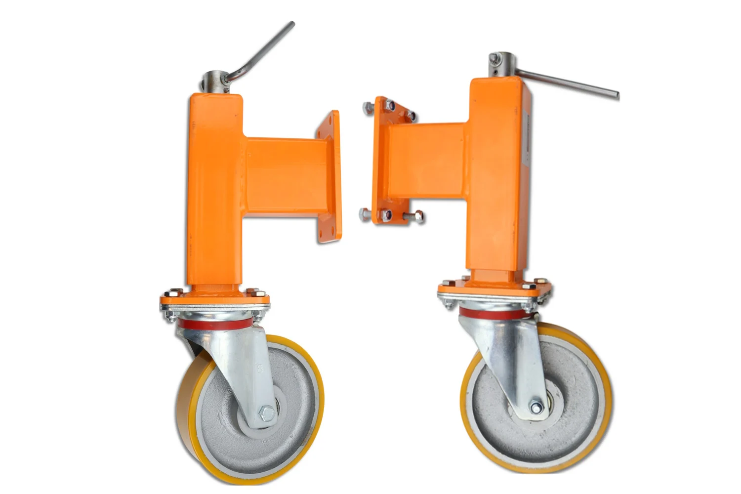 Stützräder Set 200/60 (2 Stück) für schwere Schneeschilder Schneepflug