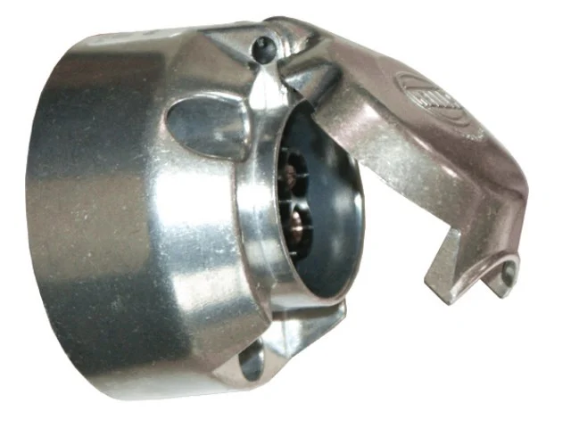 Steckdose7-polig Metall m. Flachsteckanschluss