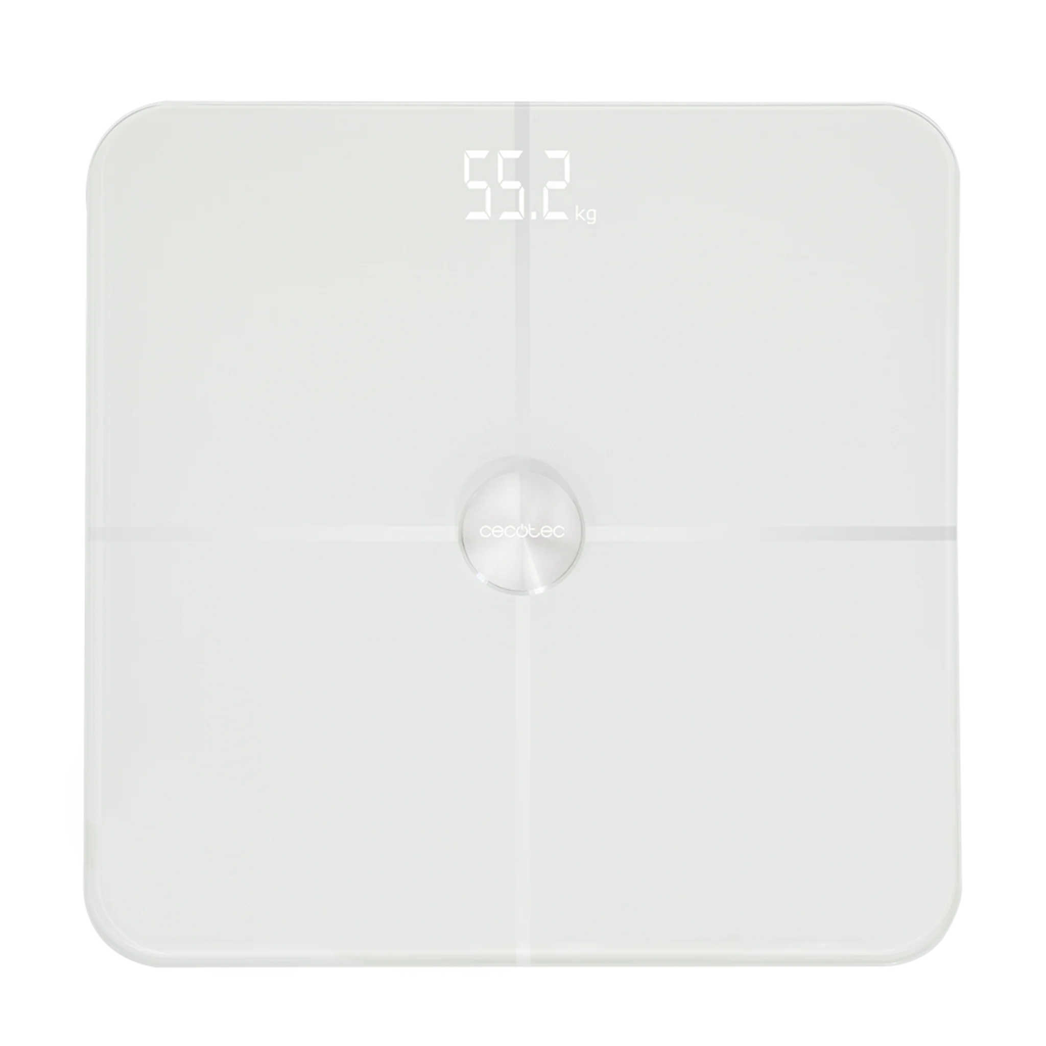 Surface Precision 9600 Smart Healthy digitale Personenwaage. Hohe Präzision mit Konnektivität, Hochsicherheitsglasboden mit Indium-Zinn-Oxid-Beschichtung, LED-Anzeige