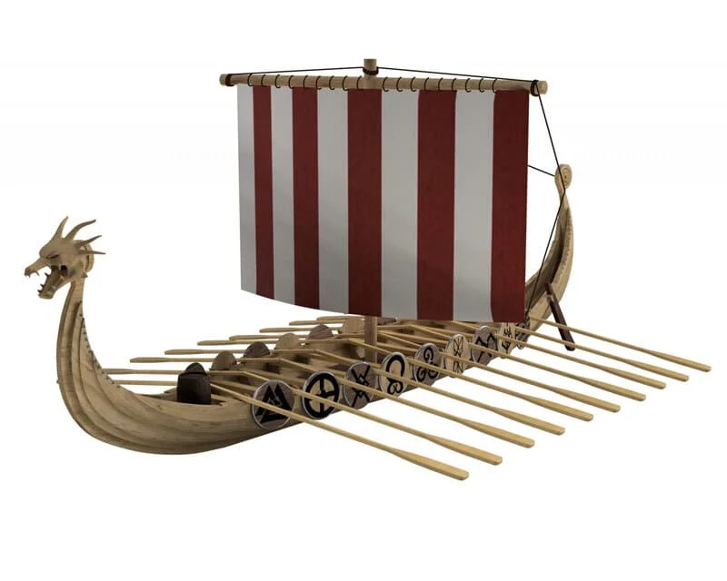 Türkmodel Wikingerschiff 1:87 Einfacher Bausatz