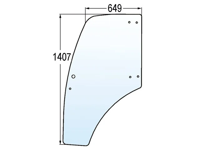 Türscheibe li. zu Lindner 3203103bis4/2001