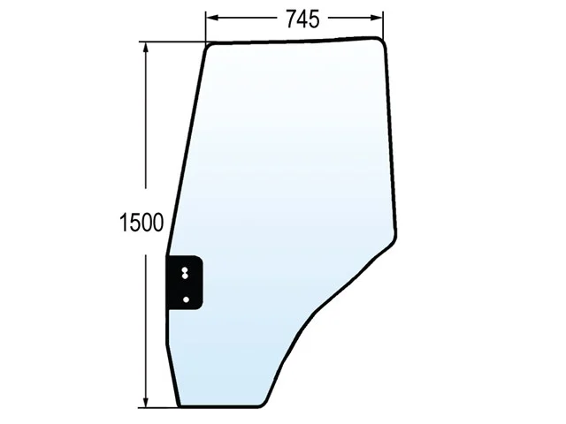 Türscheibe li. zu MF 3805643M1