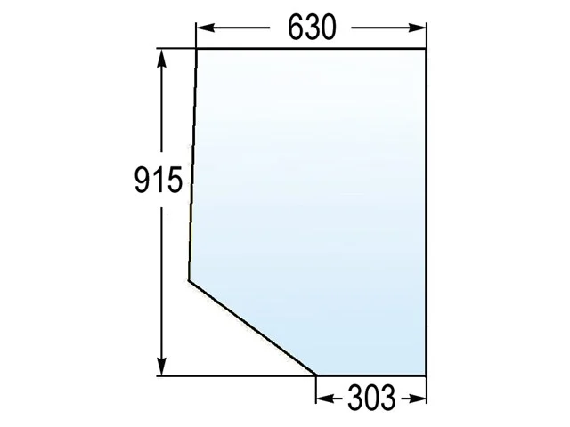 Türscheibe oben zu Case 3223761R1