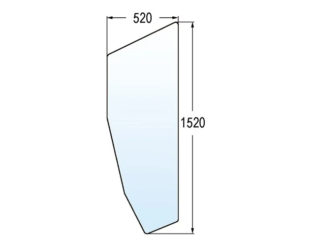 Türscheibe zu Lindner Mauserkabine 1600, 1650, 1700