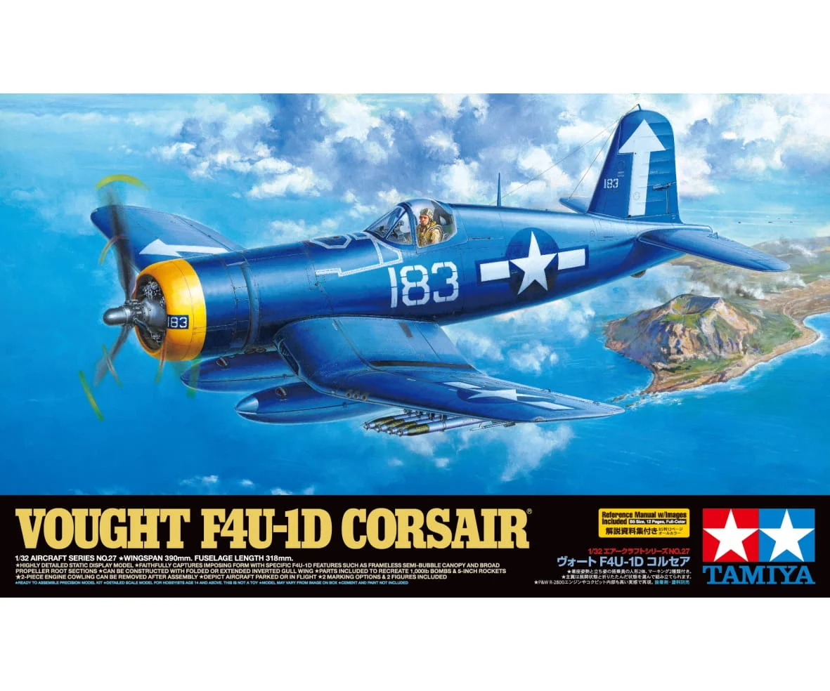 Tamiya 1:32 Corsair F4U-1D - US Navy WWII Flugzeugbausatz
