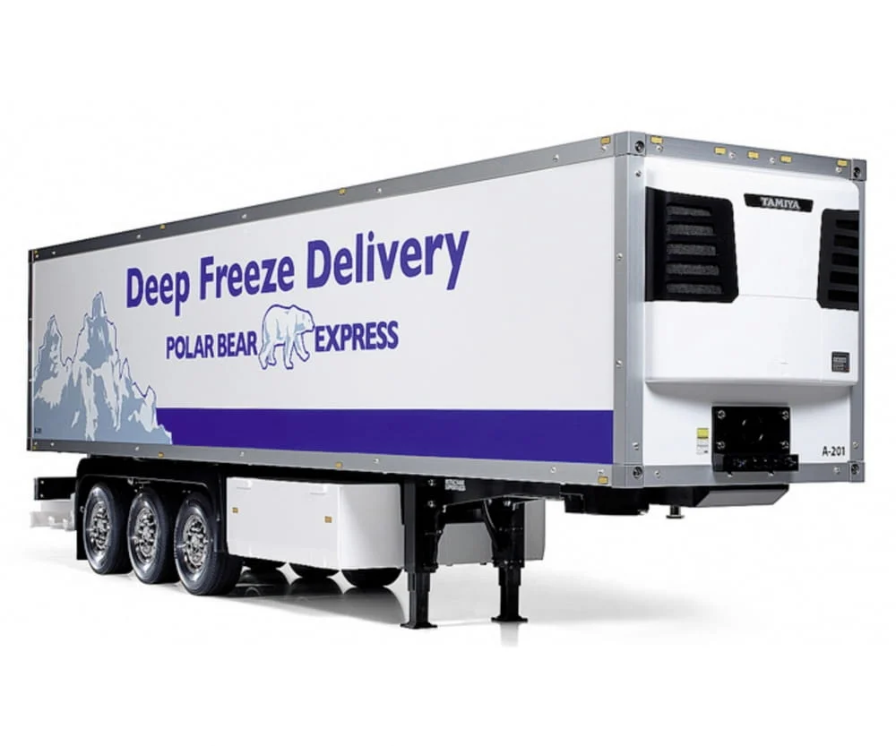 Tamiya Anhänger 3-Achs-Kühlauflieger Bausatz 1:14