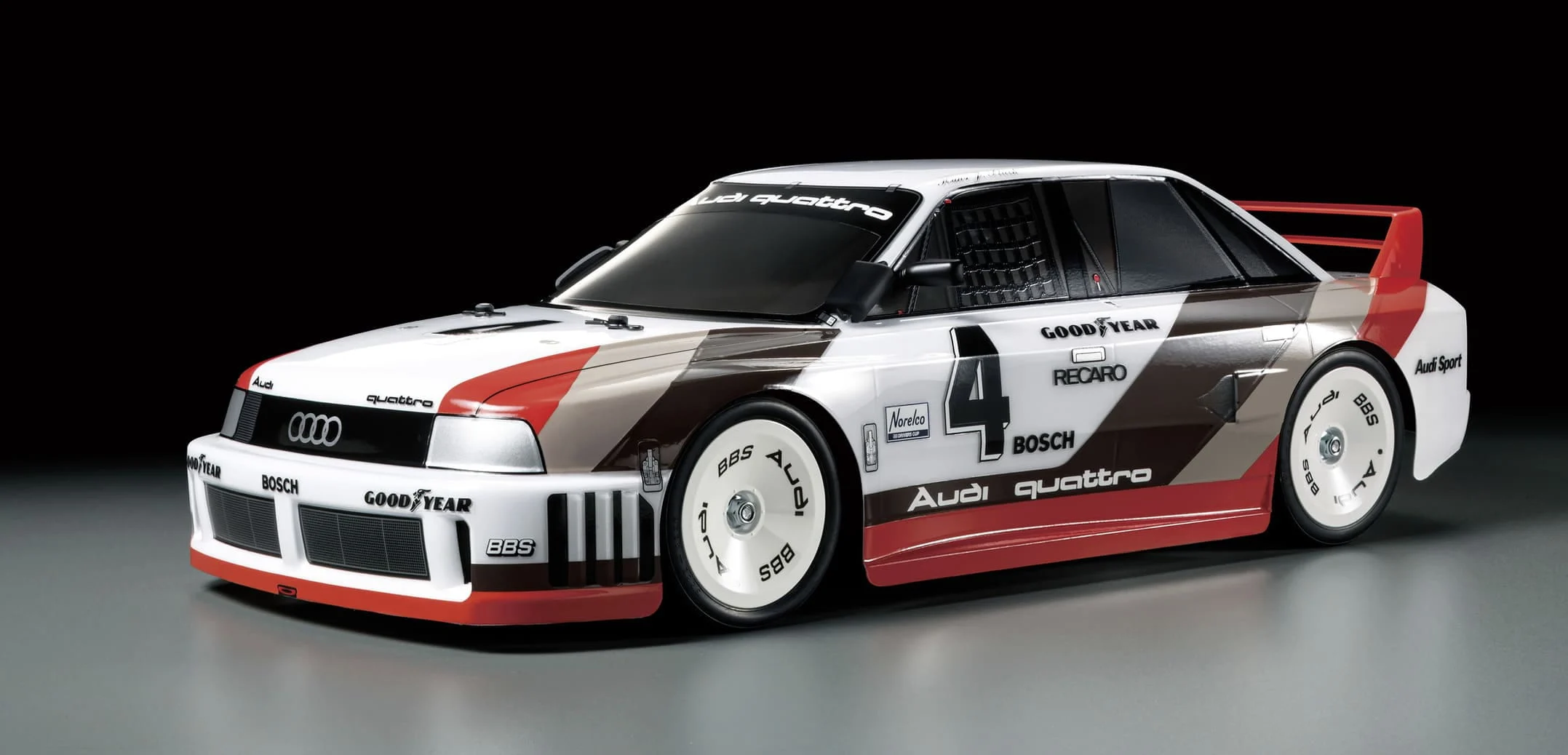 Tamiya Audi 90 Quattro Racing 1:10 TT-02 Chassis, Bausatz Modell
