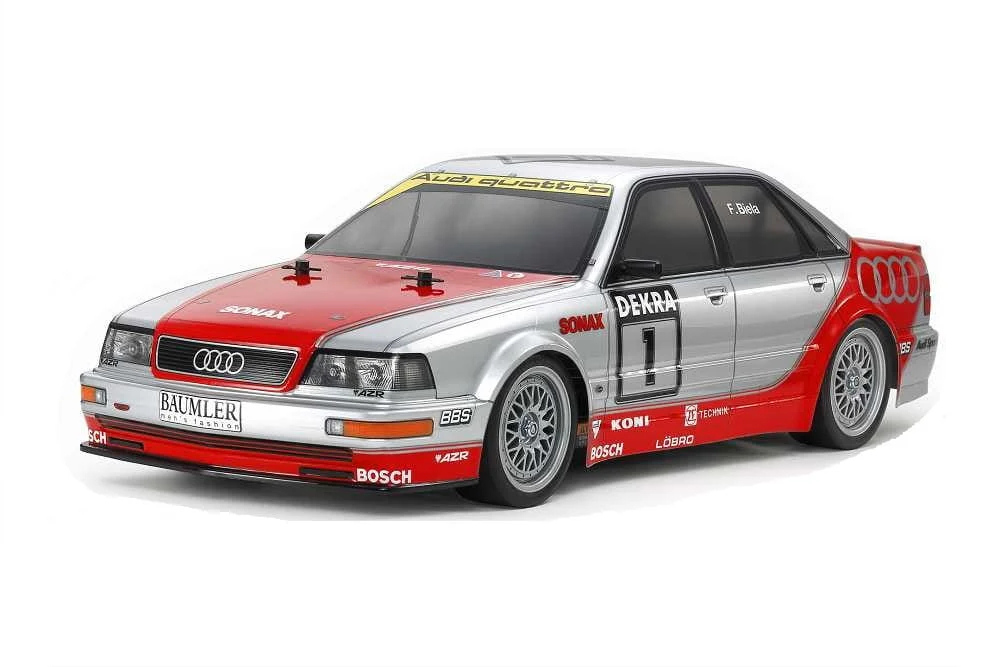 Tamiya Karosserie Audi V8 Touring 1:10, Anbauteile, Dekorbogen