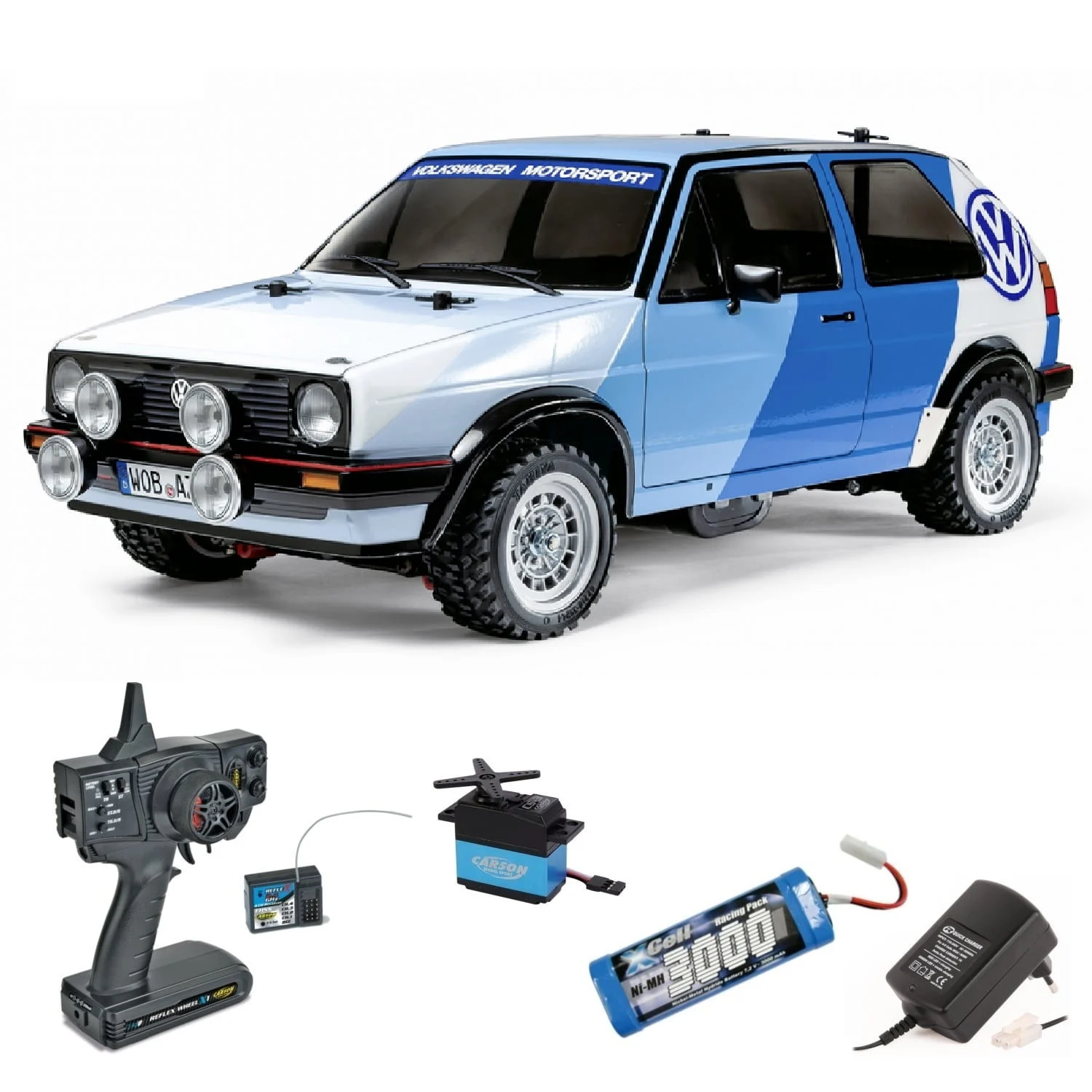 Tamiya RC VW Golf 2 GTI 16V MF-01X 1:10 Bausatz Komplett Set