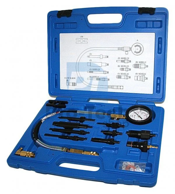 Tester, Kompressionsmessgerät für Dieselmotoren 14 Stück Profi Asta TIT-110 06402