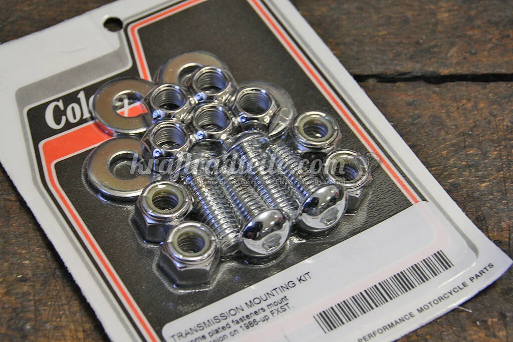 Transmission Mount Kit, chrome, Colony, FXST 86-99