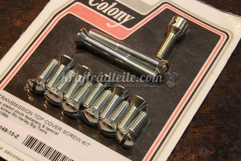 Transmisson Top Cover Screw Kit, Zinc, BT 56-64