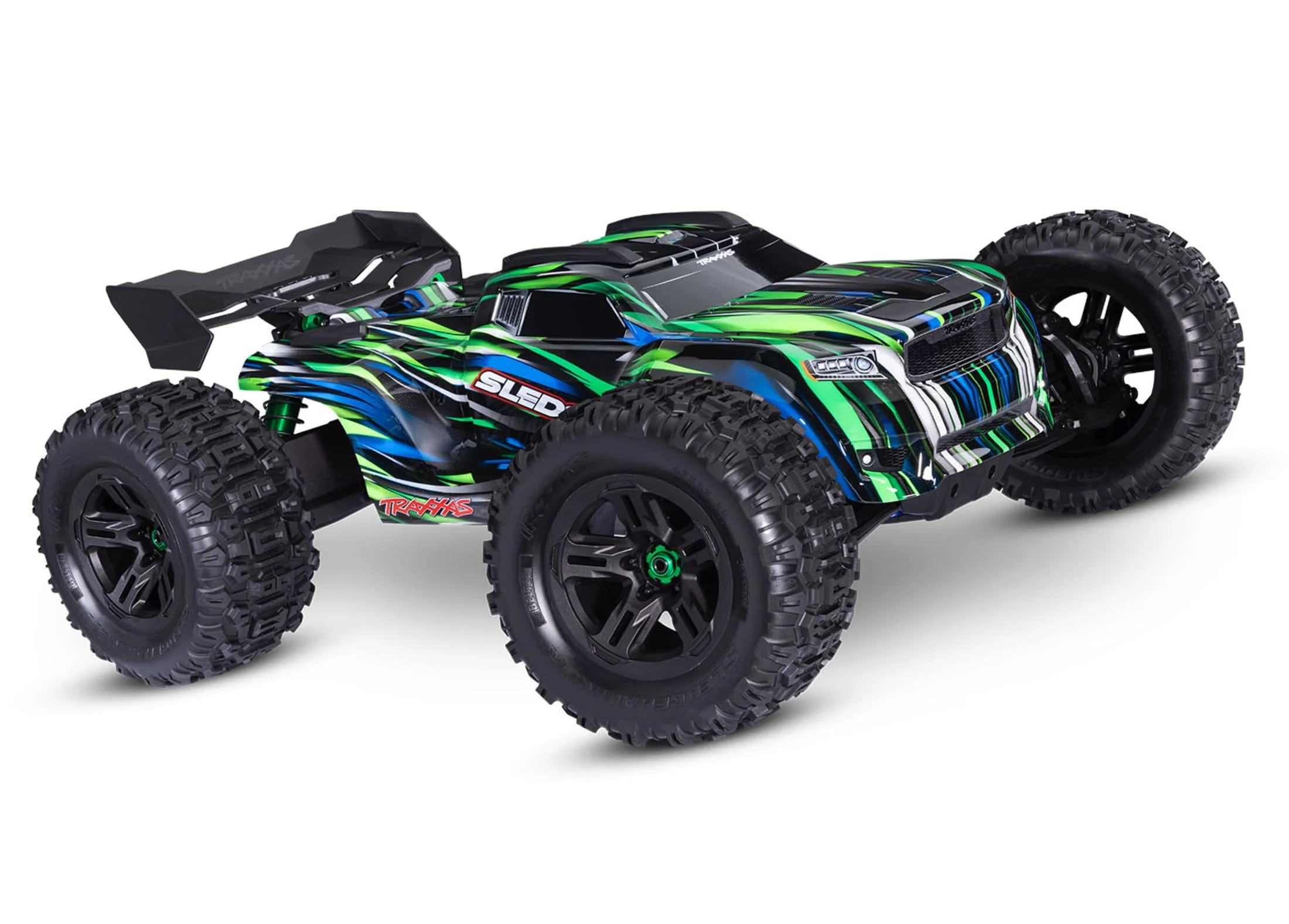 Traxxas 1:8 Sledge RTR Monster Truck Grün - Brushless mit Belted Reifen