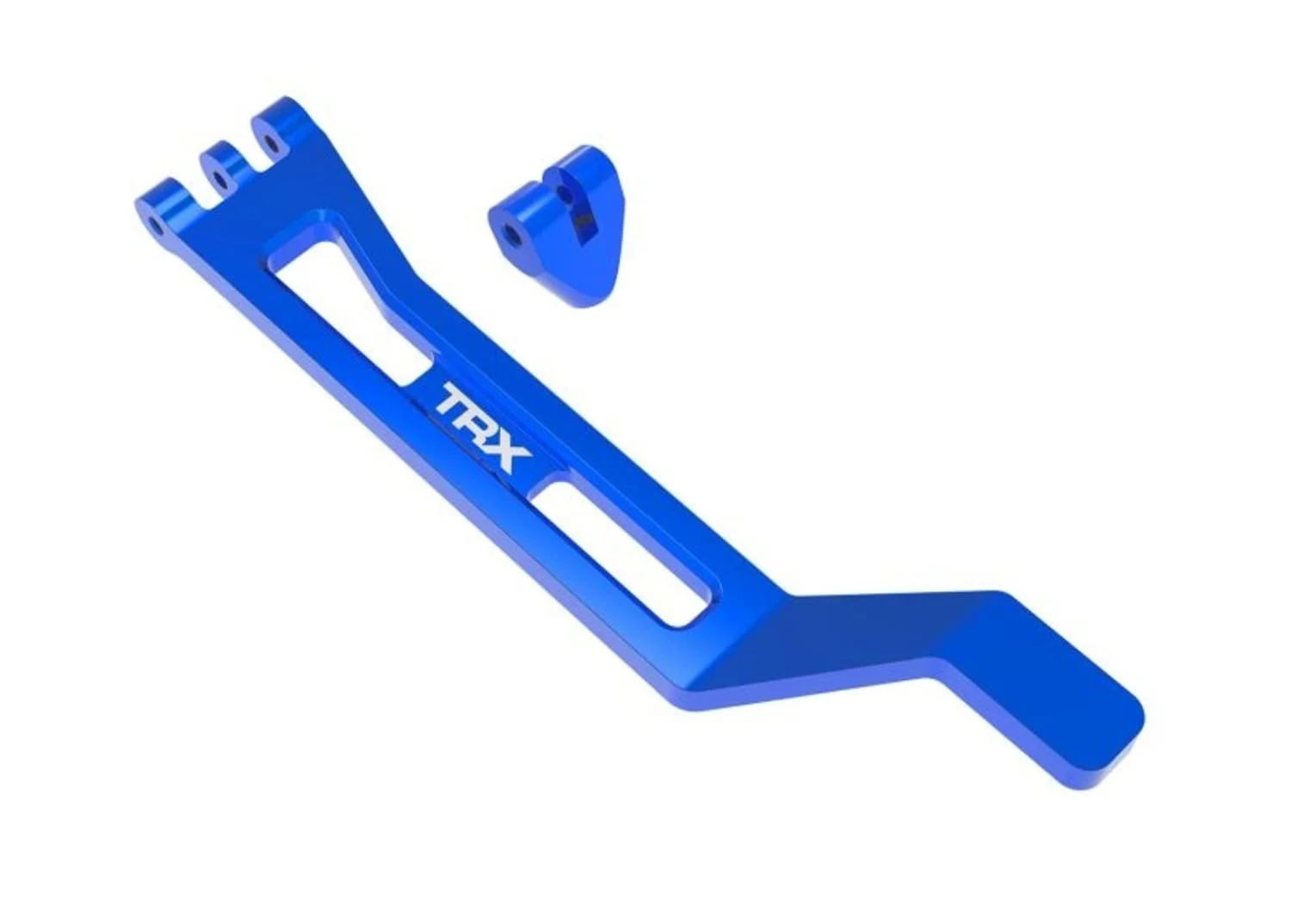 Traxxas Akku-Halter-Strebe Alu blau