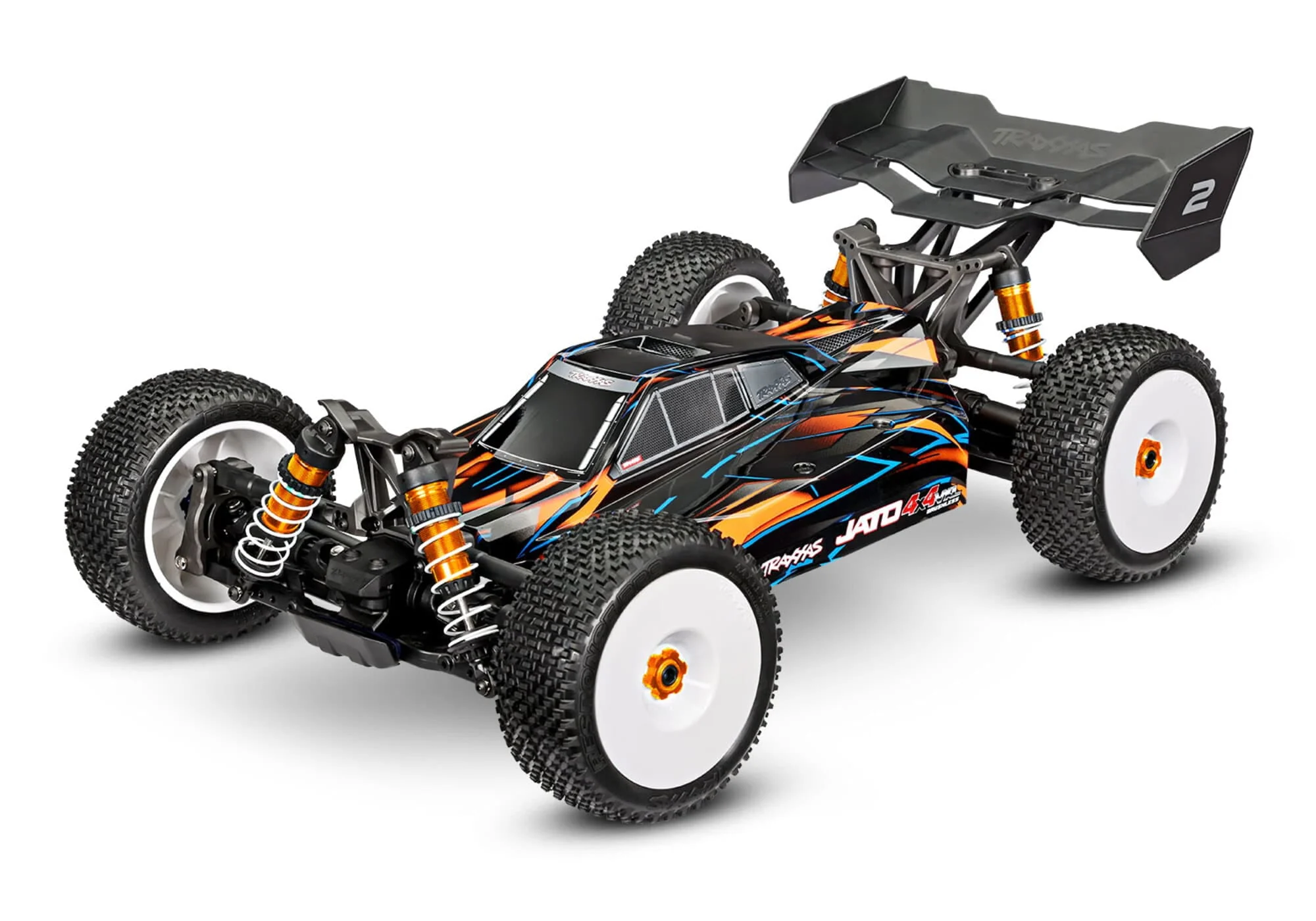 Traxxas JATO 4x4 VXL 1:8 Brushless 4S RTR Buggy - Orange mit HD-Teilen und 100 km/h