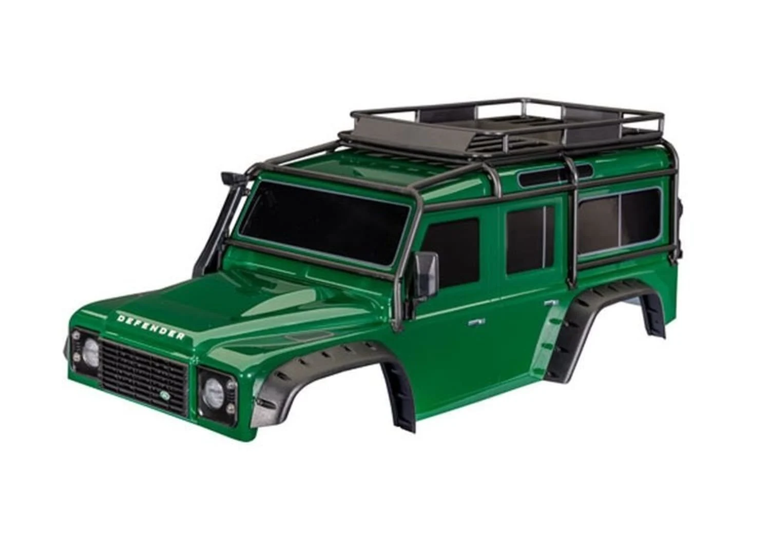 Traxxas Karosserie Land Rover Defender grün mit Anbauteile