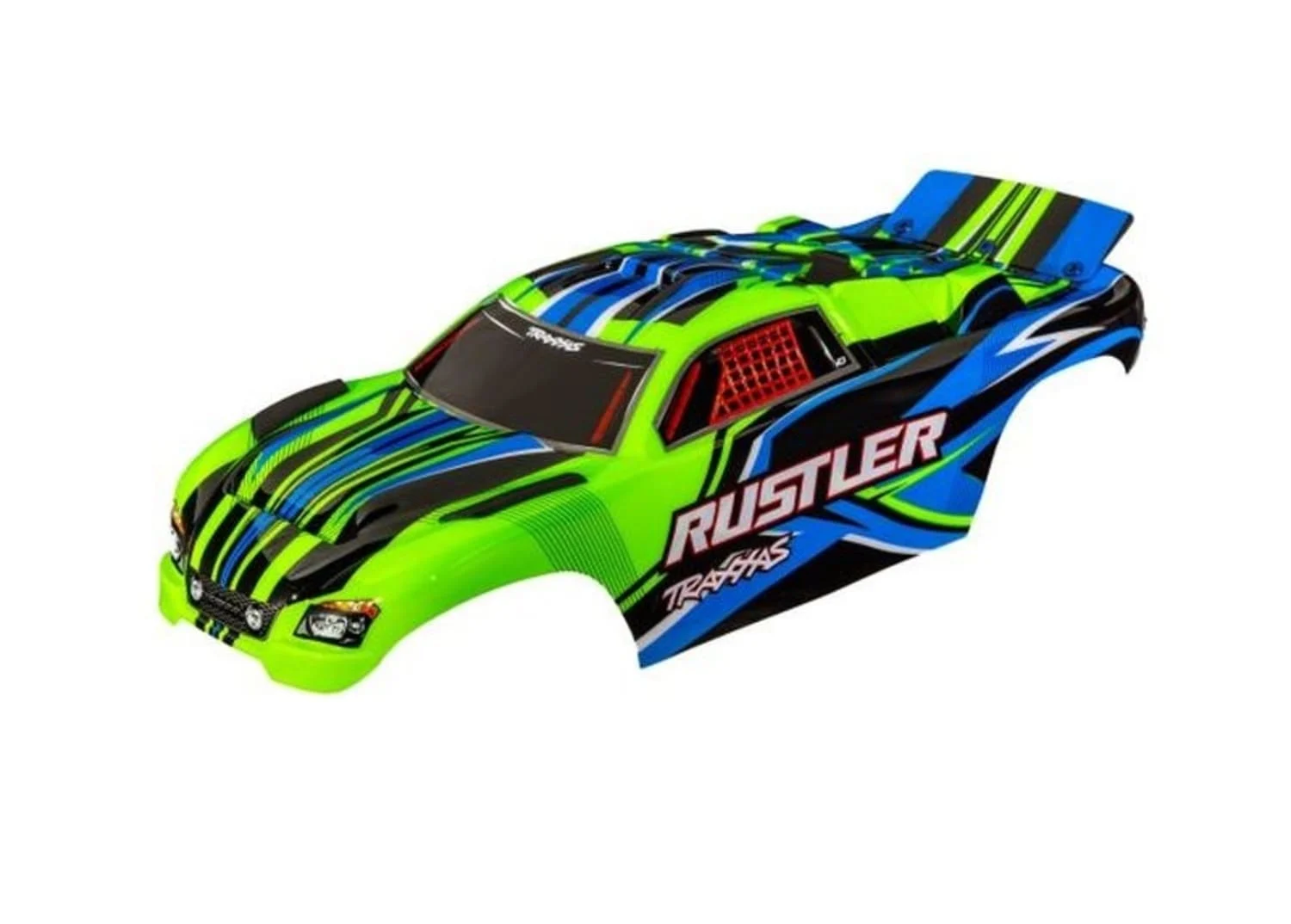 Traxxas Karosserie Rustler grün clipless