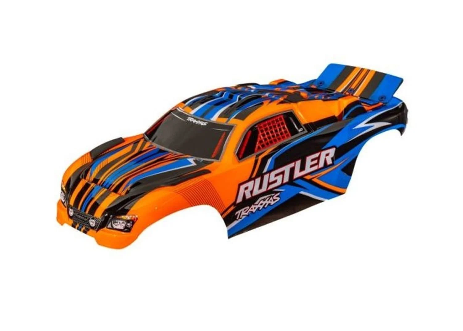 Traxxas Karosserie Rustler orange clipless
