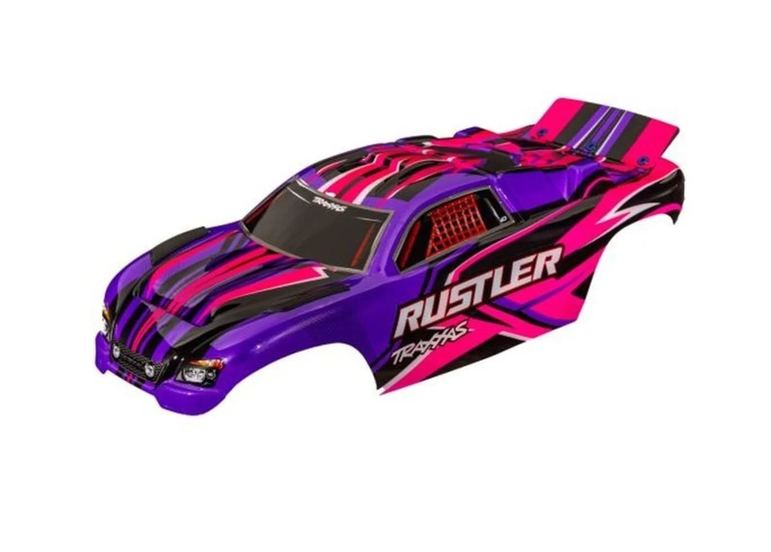 Traxxas Karosserie Rustler pink clipless