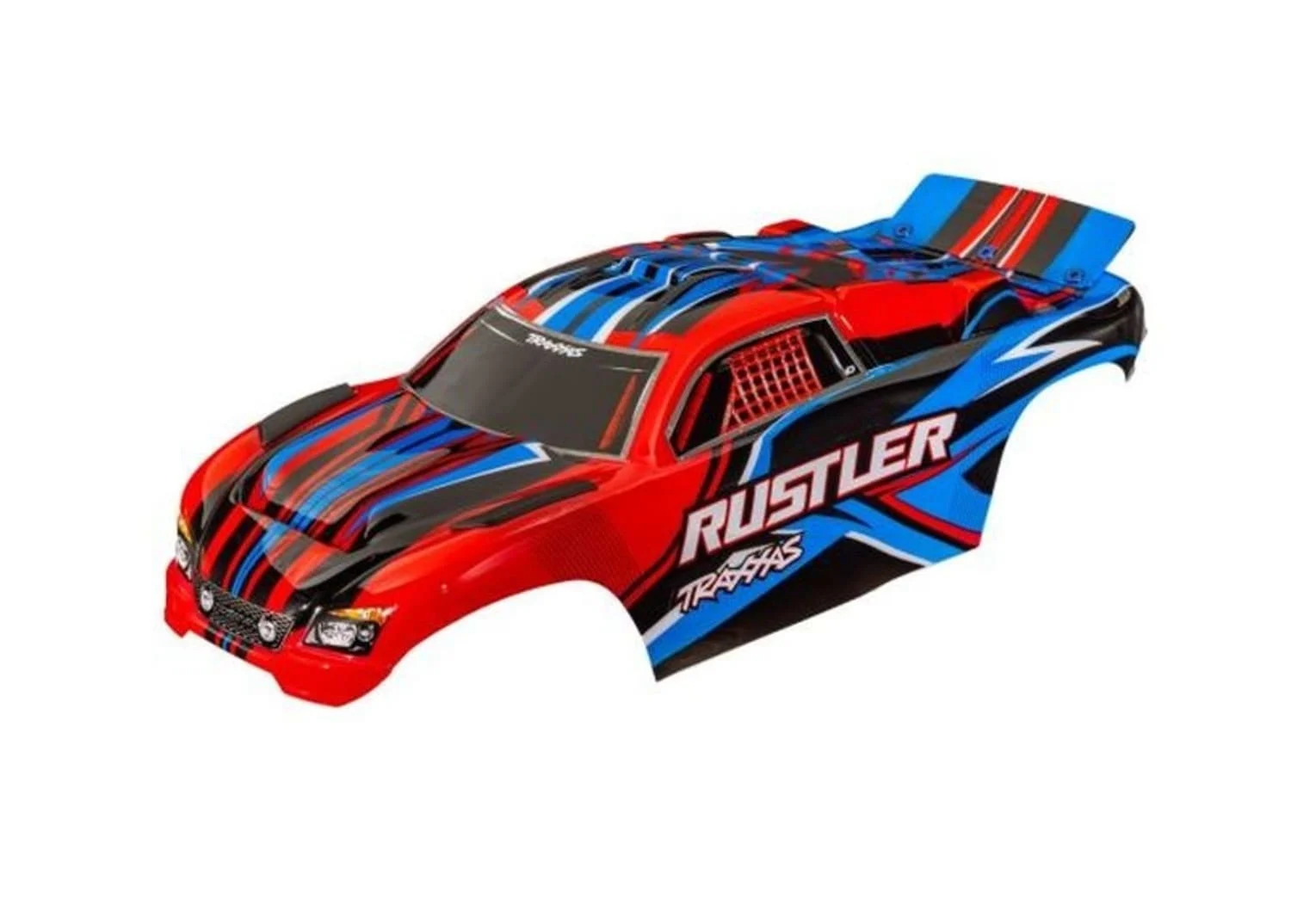 Traxxas Karosserie Rustler rot clipless