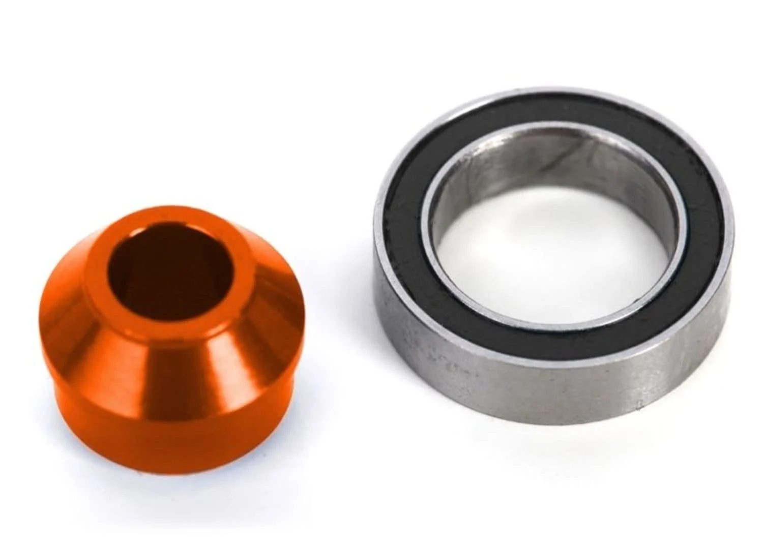 Traxxas Lager-Adapter 6061-T6 Aluminium orange (1)