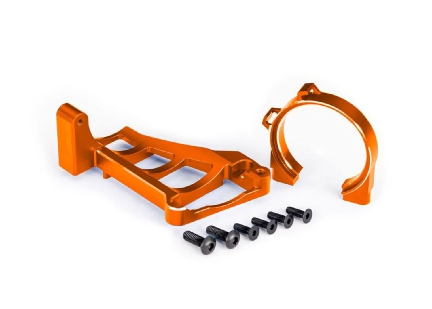 Traxxas Motorhalter Alu orange für TRX3461