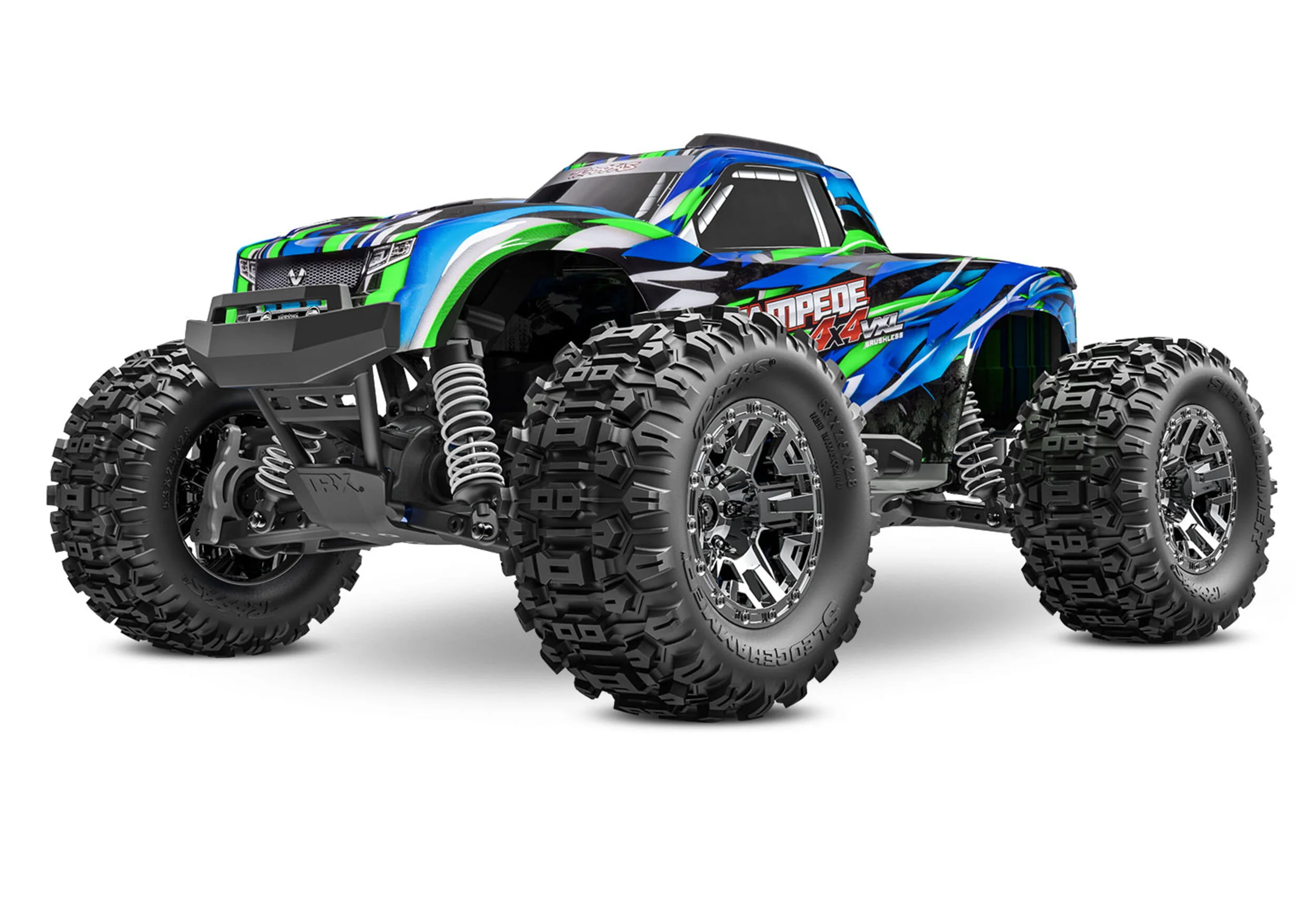 Traxxas RC Stampede 4x4 VXL HD Monster Truck RTR 1:10 Grün Clipless