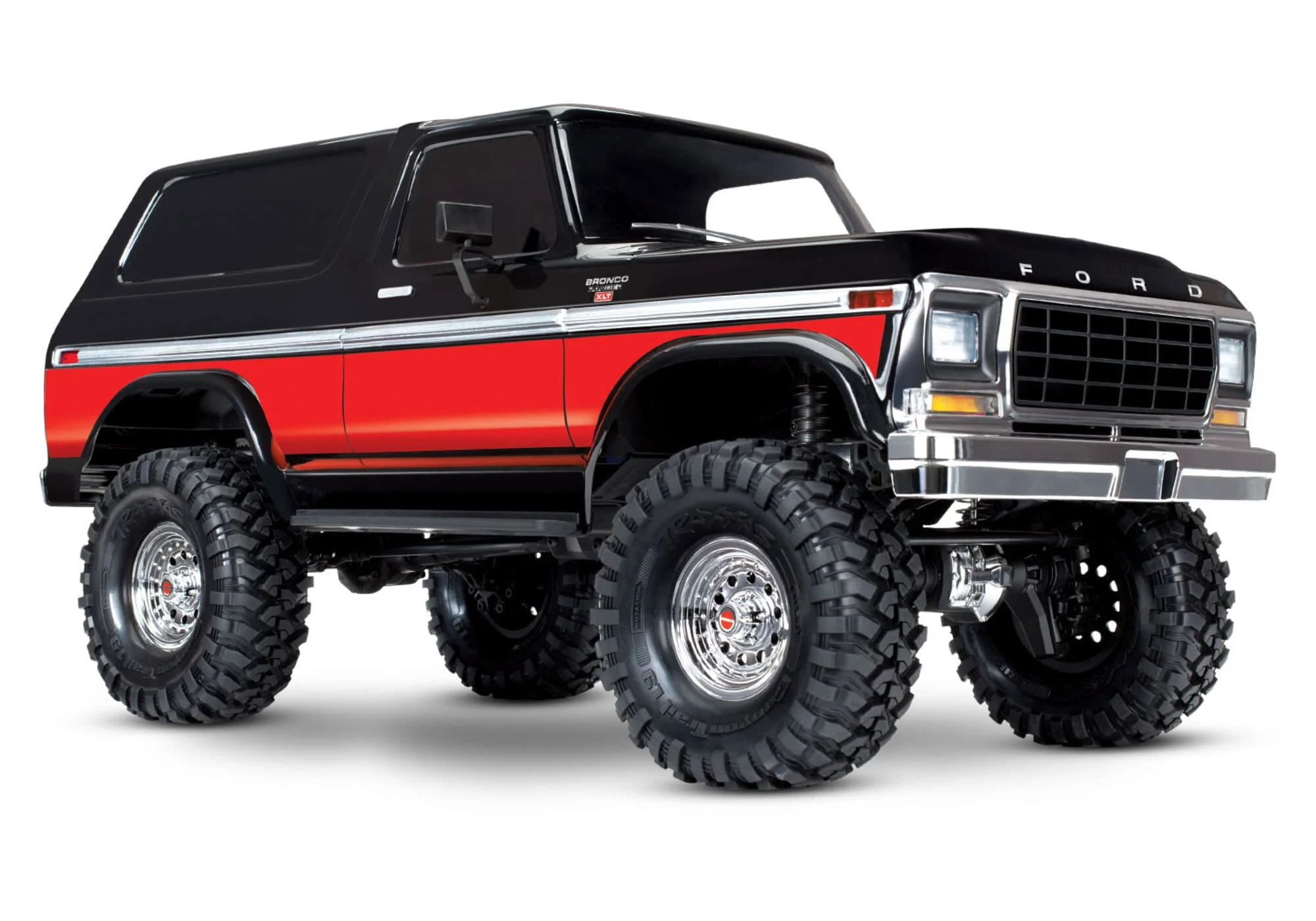 Traxxas TRX-4 Ford Bronco 1979 Crawler 1:10 RTR Rot mit Clipless-Karosserie & Portalachsen
