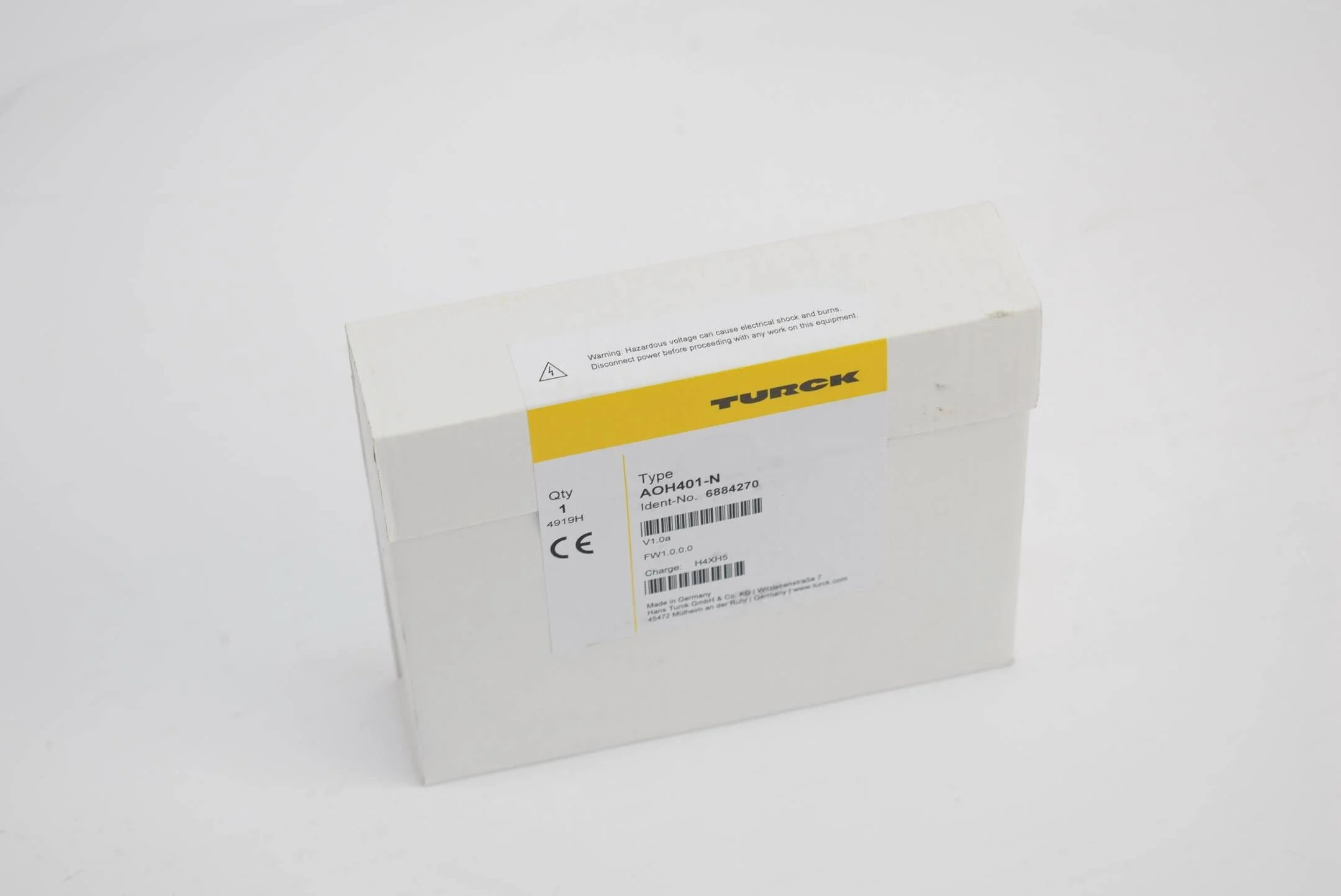 Turck 4 kanal AO HART AOH401-N ( 4619H ) Charge: H4XH5 6884270