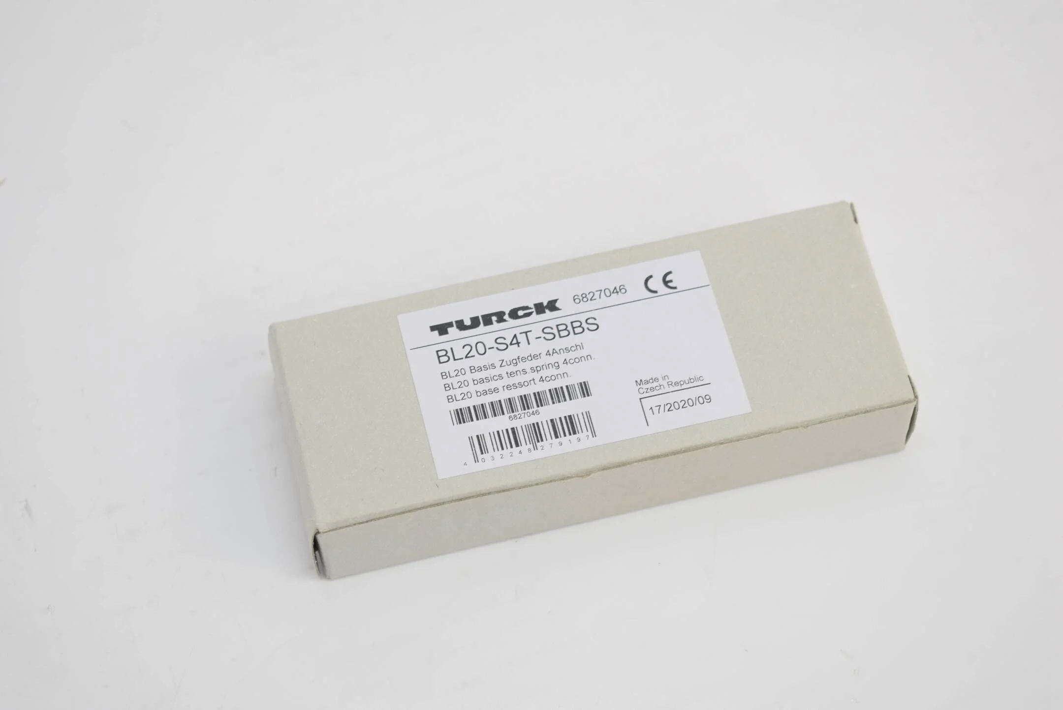 Turck Basis Zugfeder 4 Anschluss BL20-S4T-SBBS 6827046