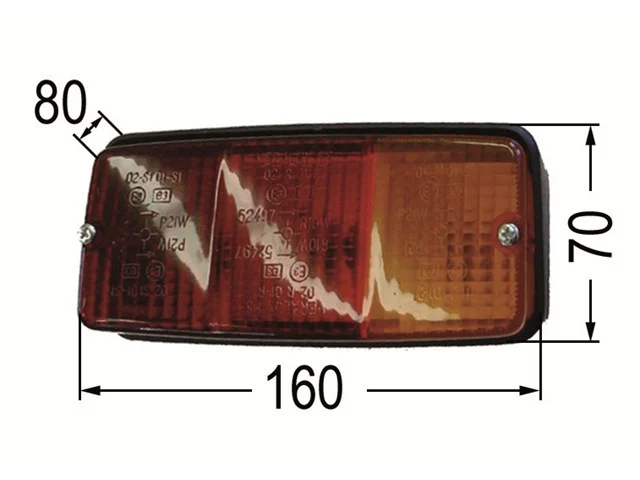 Univ. Schluss-Brems-Blinkleuchte