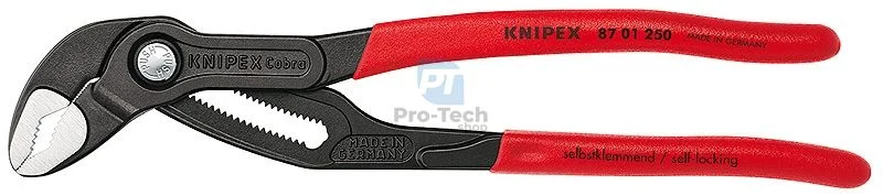 Verstellbare Cobra-Zange 250 mm mit rutschfest getauchtem Griff KNIPEX 08408