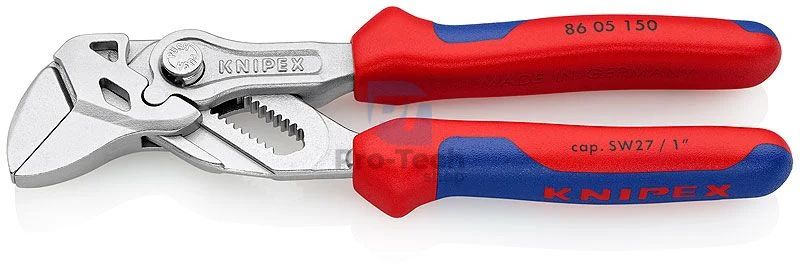 Verstellbare Zange 150 mm mit Mehrkomponentengriffen KNIPEX 08395